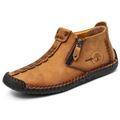 Autumn And Winter New Style Large Size Men's Shoes, Outdoor Casual Men's Tooling Boots, Hand-sewn Sets Of Foot Mid-cut Leather Boots