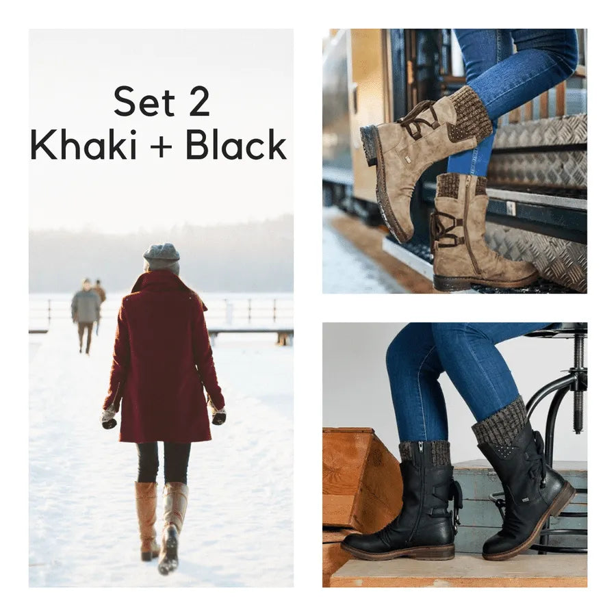 2022 WINTER WARM BACK LACE UP SNOW BOOTS