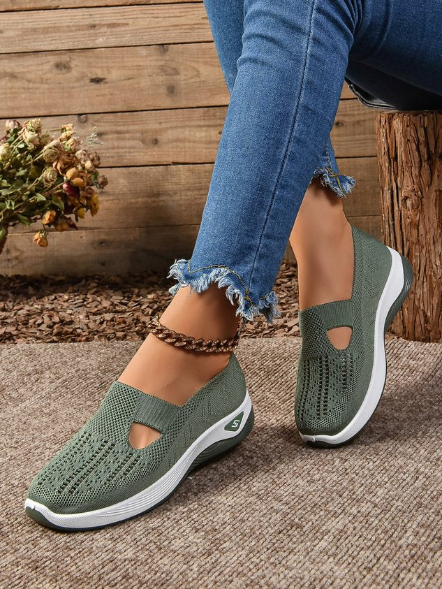 Women's Breathable Mesh Slip-On Sneakers
