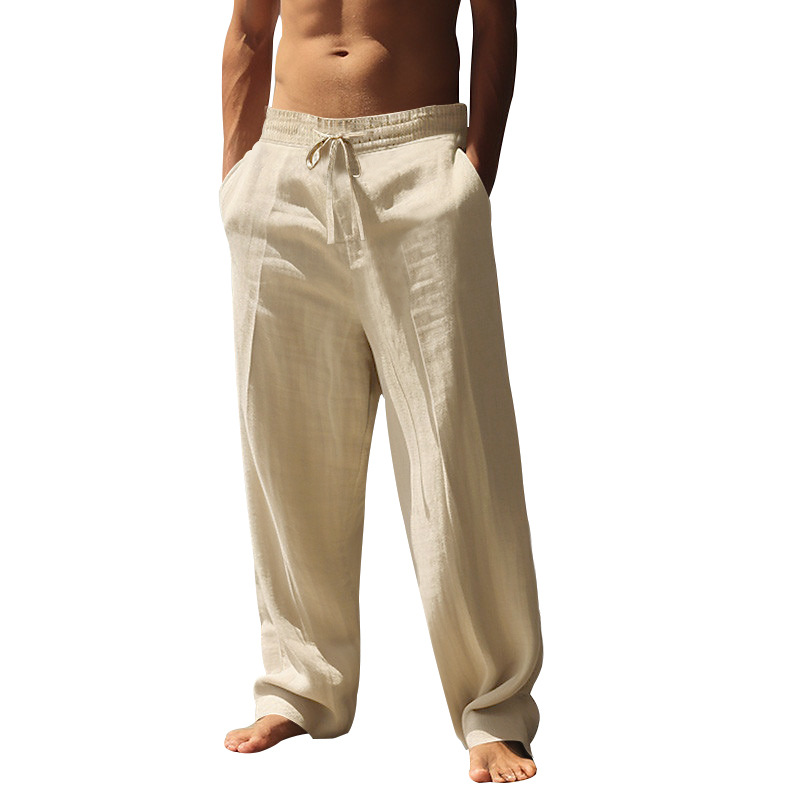 Lightweight Linen Wide-Leg Pants