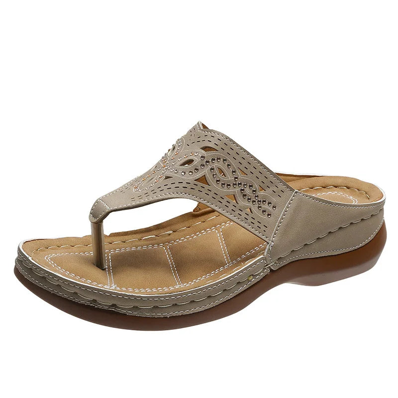 Soft Bottom Comfy Wedge Flip Flops