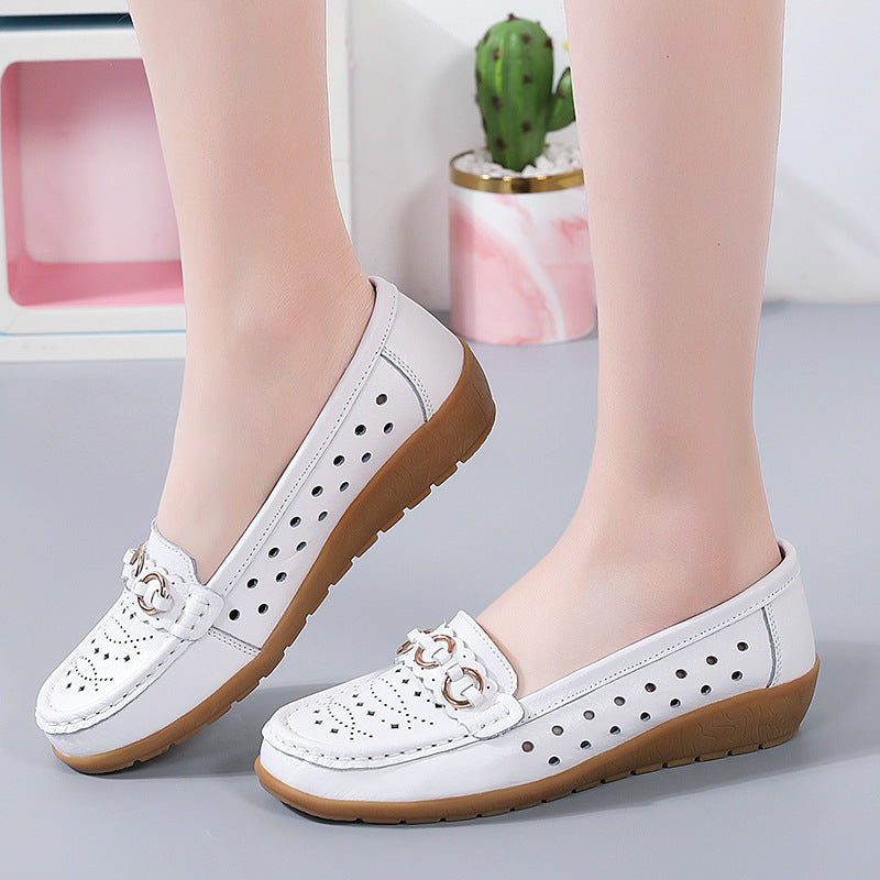 Women's Versatile Leather Lightweight Loafers