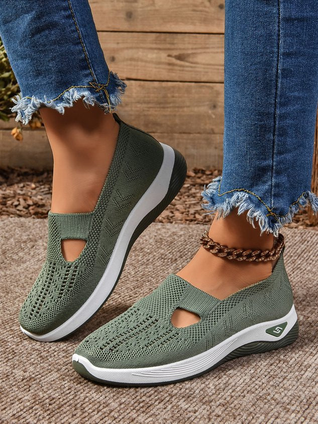 Women's Breathable Mesh Slip-On Sneakers