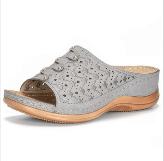 Lightweight Open-Toe Wedge Sandals