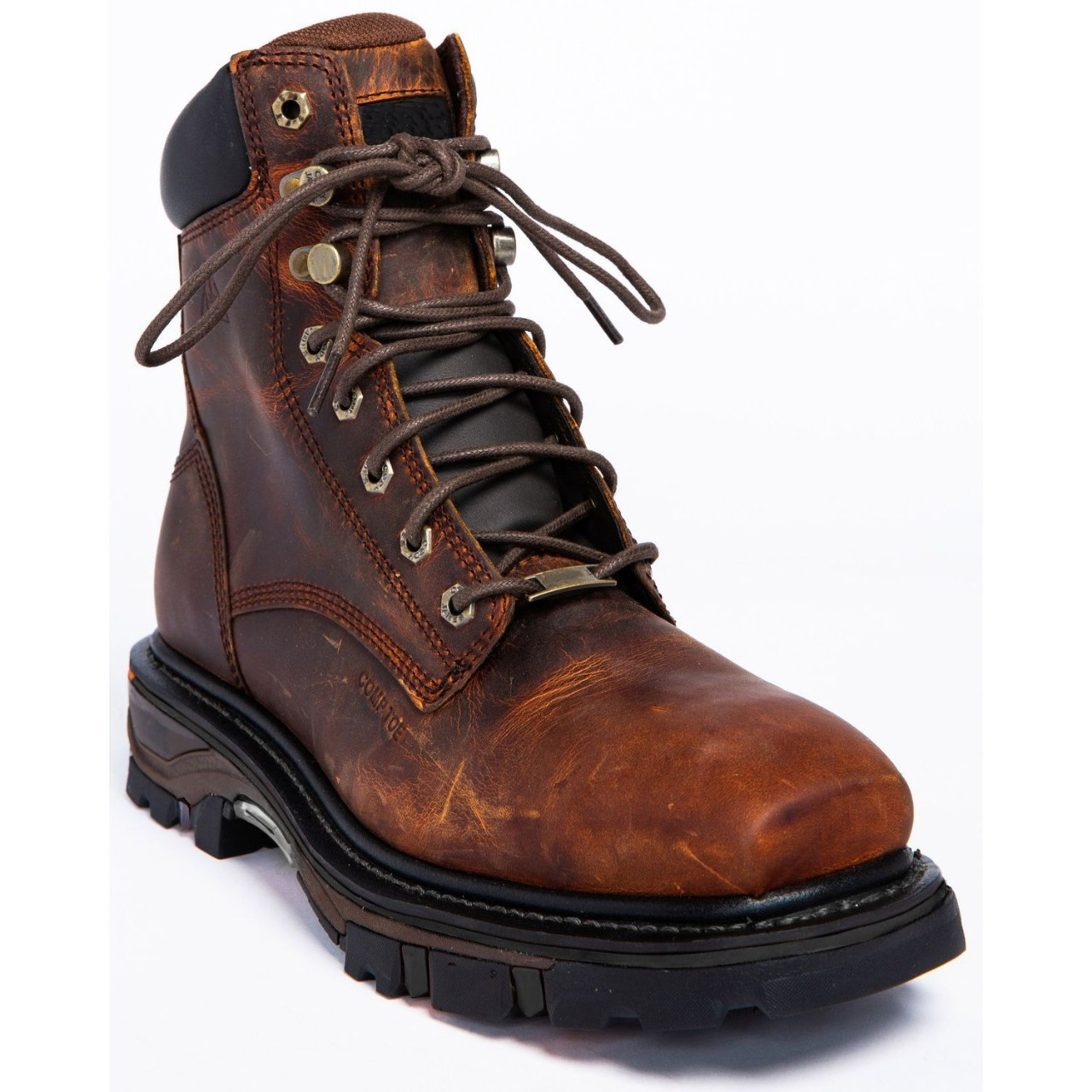 Men's Casual Sports Lace-up Chunky Heel Rivet Martin Boots