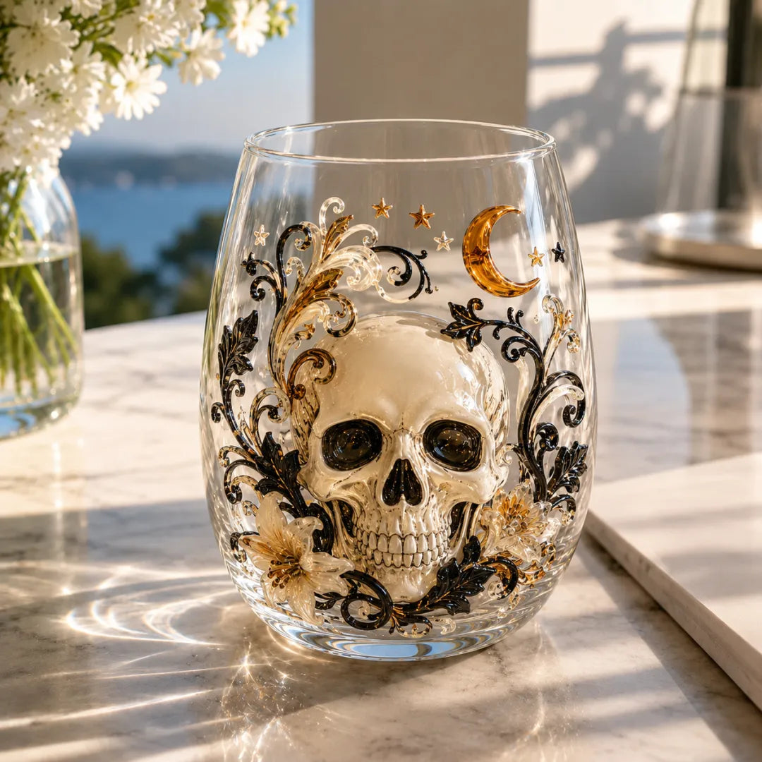 🔥 LAST DAY 40% OFF - 🎃 3D Halloween Glass Cups | Perfect for Parties & Cozy Fall Home Bars