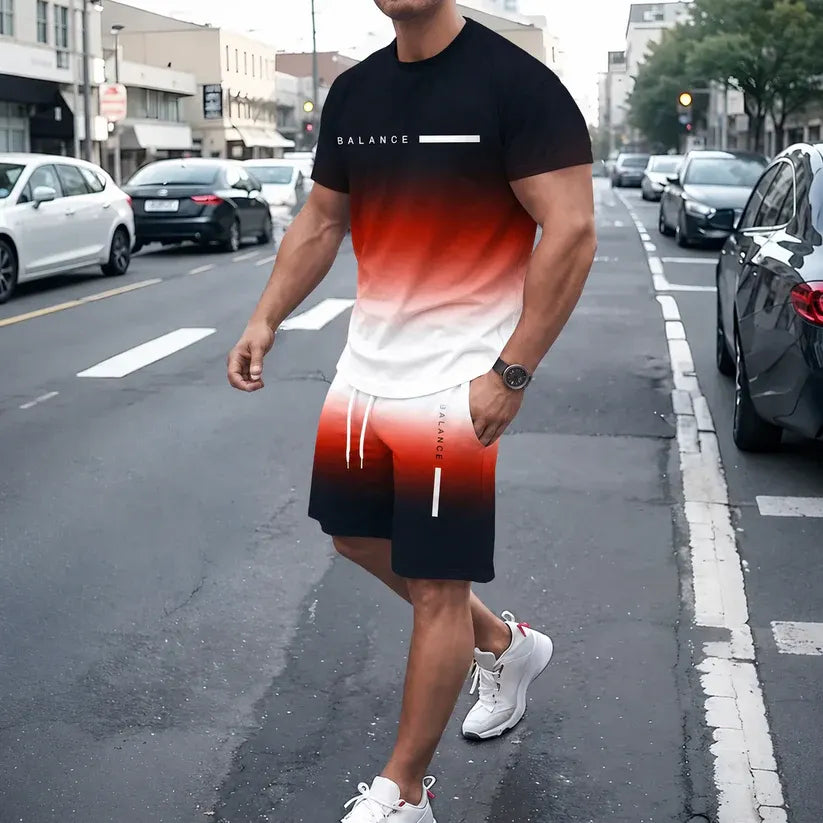 Men's Gradient Fitness Two-Piece Set