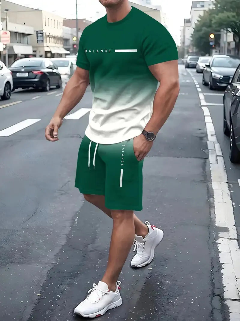 Men's Gradient Fitness Two-Piece Set