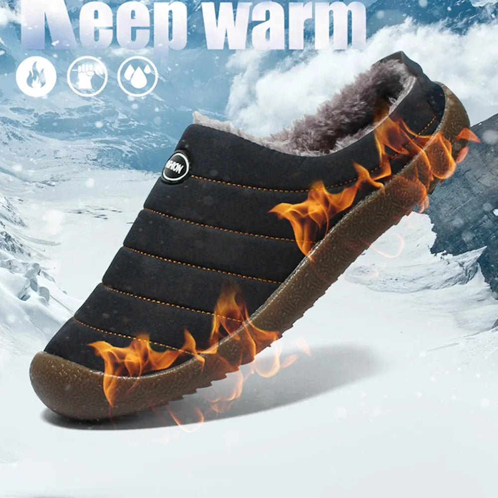 2022 Waterproof built-in plush cotton shoes