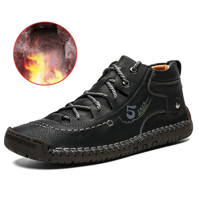 Men's Two Wear Retro Outdoor Casual High-top Boots Casual Sneakers