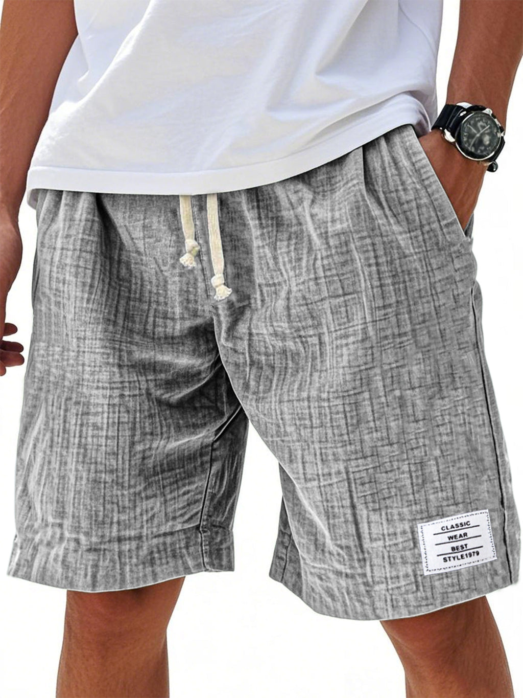 Men Can't Get Enough of These Buttery-Soft Embroidered Linen Shorts
