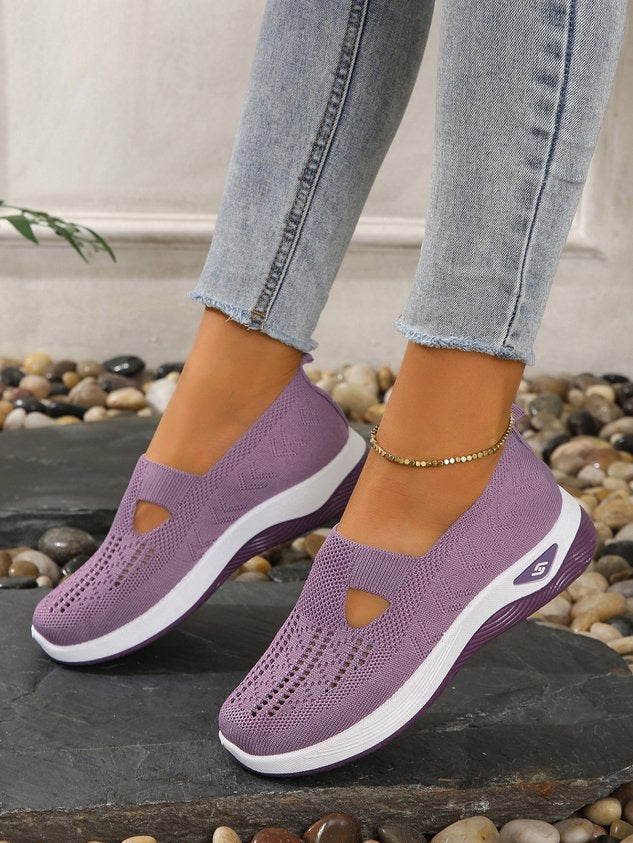 Women's Breathable Mesh Slip-On Sneakers