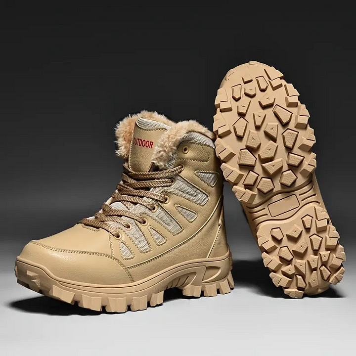 Men Military Combat Boots Waterproof Non-Slip Hiking Boots Anti-Puncture Work Boots