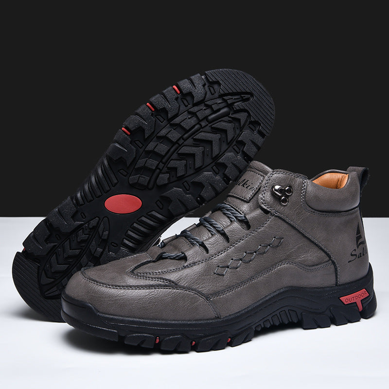 Men's Comfortable Wear-resistant Orthopedic Hand-sewn Leather Shoes