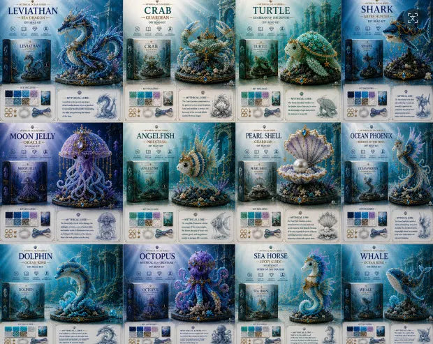 🔥49% Off Last Day🐙Mythical Ocean Beaded Ornament Set