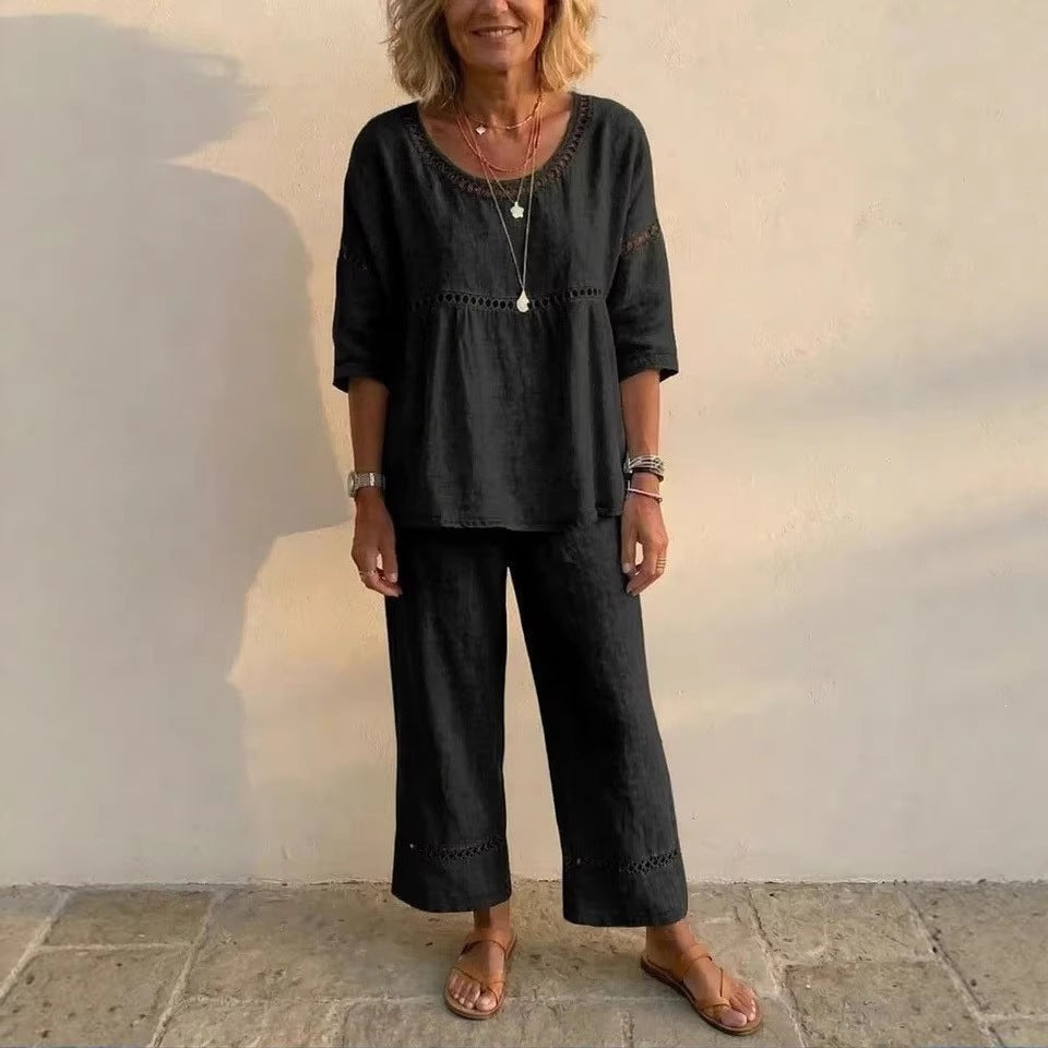 Women's Casual Loose Denim Co-ord Set