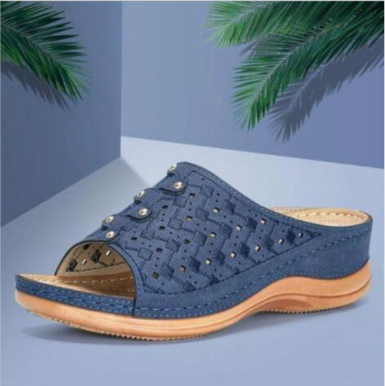 Lightweight Open-Toe Wedge Sandals