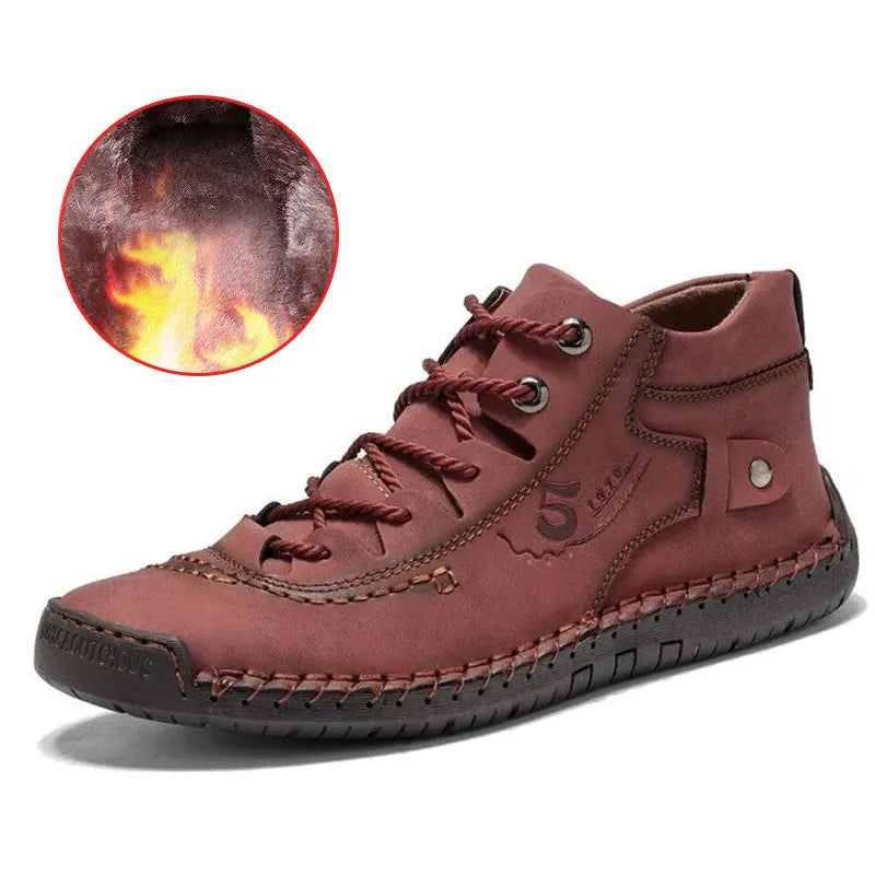 Men's Two Wear Retro Outdoor Casual High-top Boots Casual Sneakers