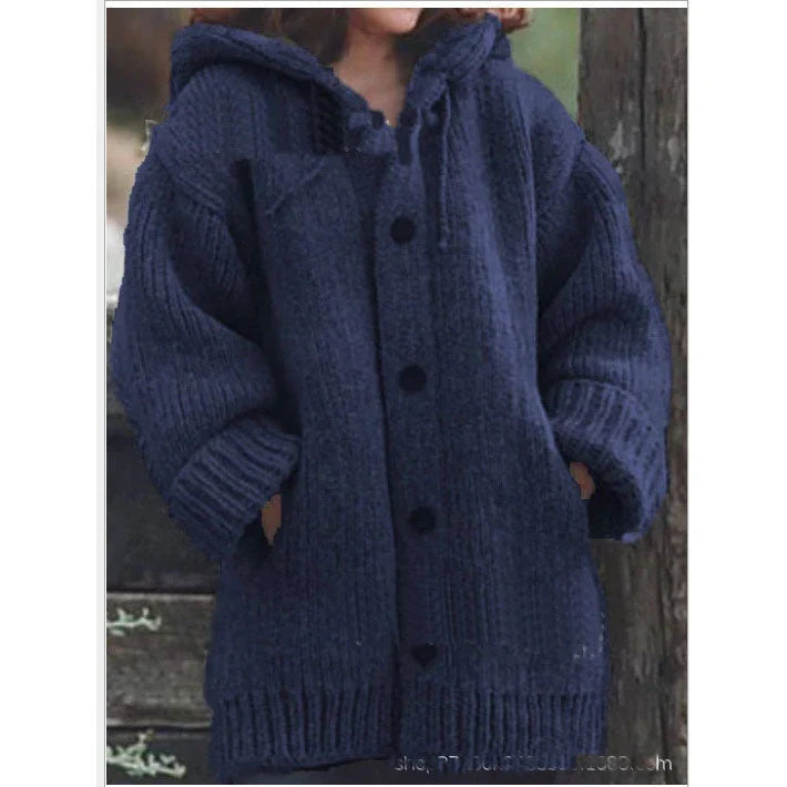plain color casual casual sweater cardigan