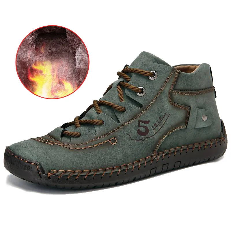 Men's Two Wear Retro Outdoor Casual High-top Boots Casual Sneakers