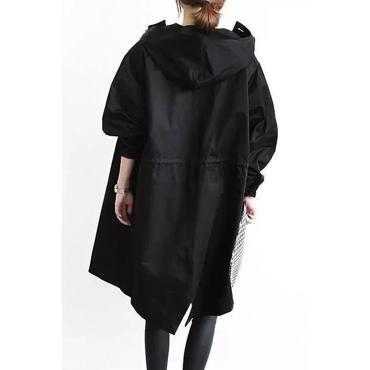Women's Loose Fit Waterproof Trench Jacket