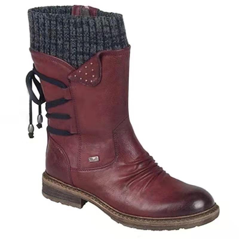 2022 WINTER WARM BACK LACE UP SNOW BOOTS