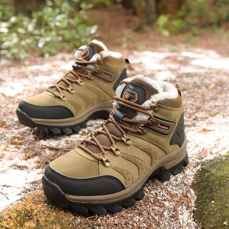 MEN'S WIDE FOOT COMFORT SPORT HIKING SHOES WITH ARCH SUPPORT AND SHOCK ABSORPTION