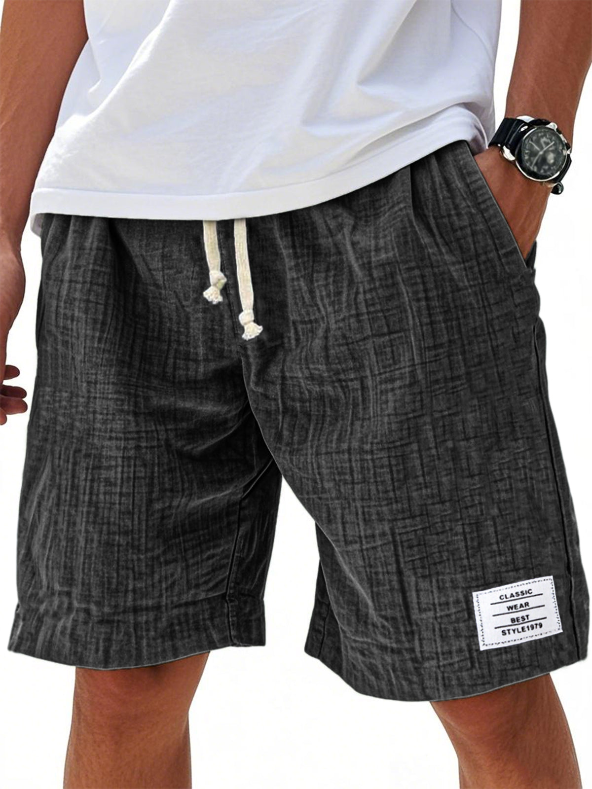 Men Can't Get Enough of These Buttery-Soft Embroidered Linen Shorts