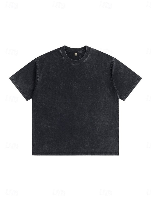 Women's 100% Cotton T Shirt Shirt Vintage Washed Tops Tee Top