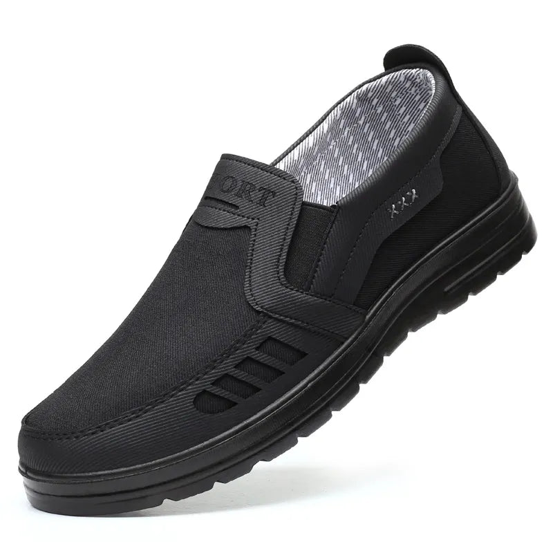 MEN'S EXTENDED WIDTH FOOT AND HEEL COMFORTABLE INSOLE NON-SLIP CASUAL SHOES