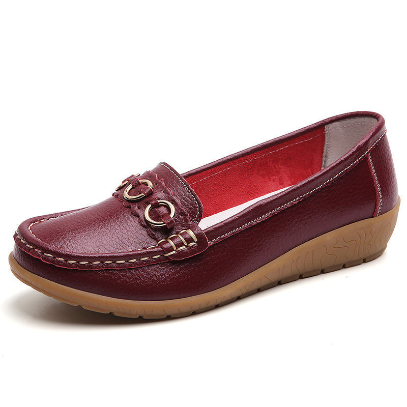 Women's Versatile Leather Lightweight Loafers