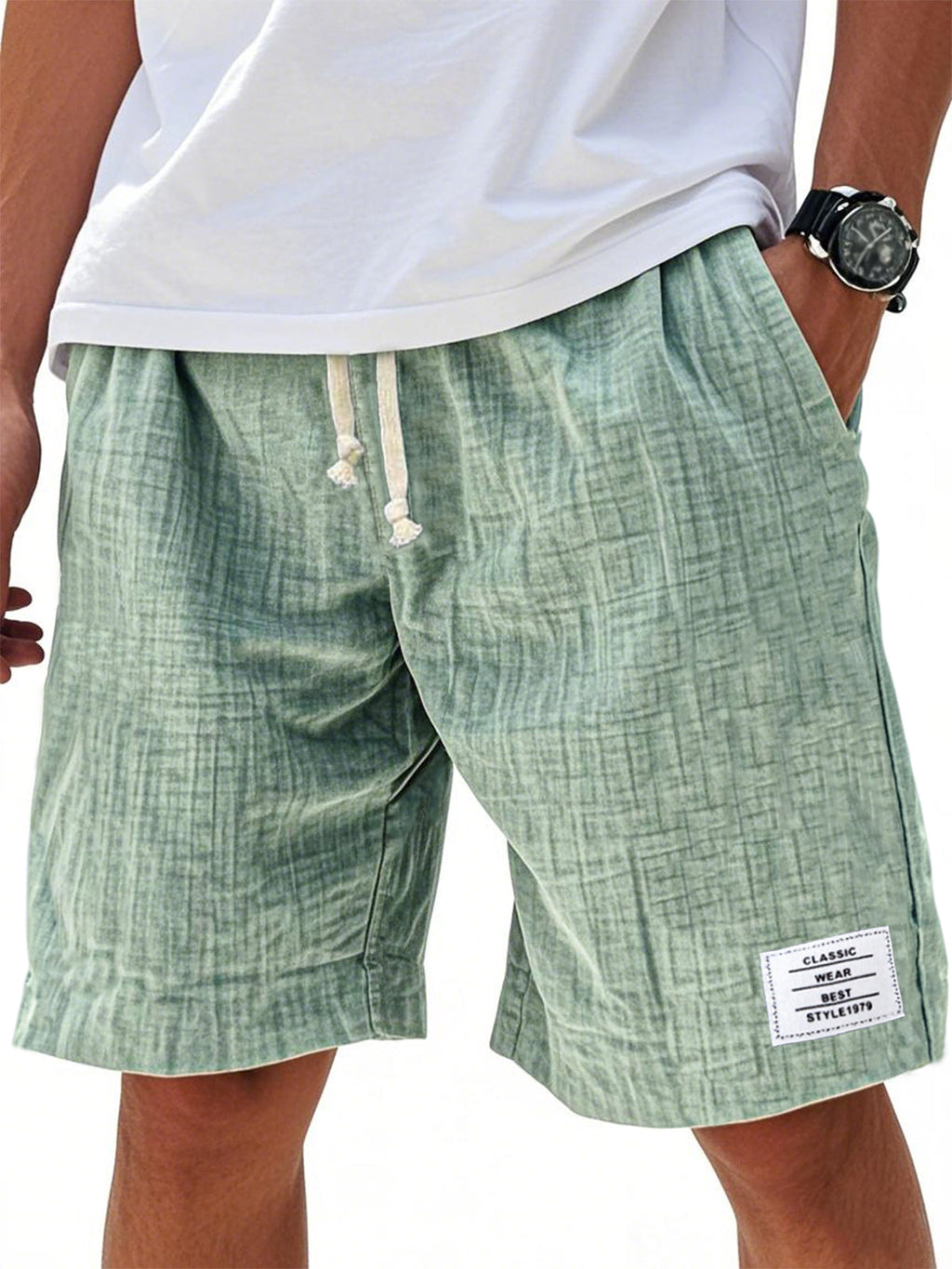 Men Can't Get Enough of These Buttery-Soft Embroidered Linen Shorts