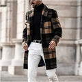 plaid trench coats