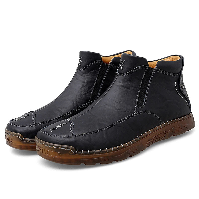 Men's Outdoor Casual Handmade Cowhide Boots