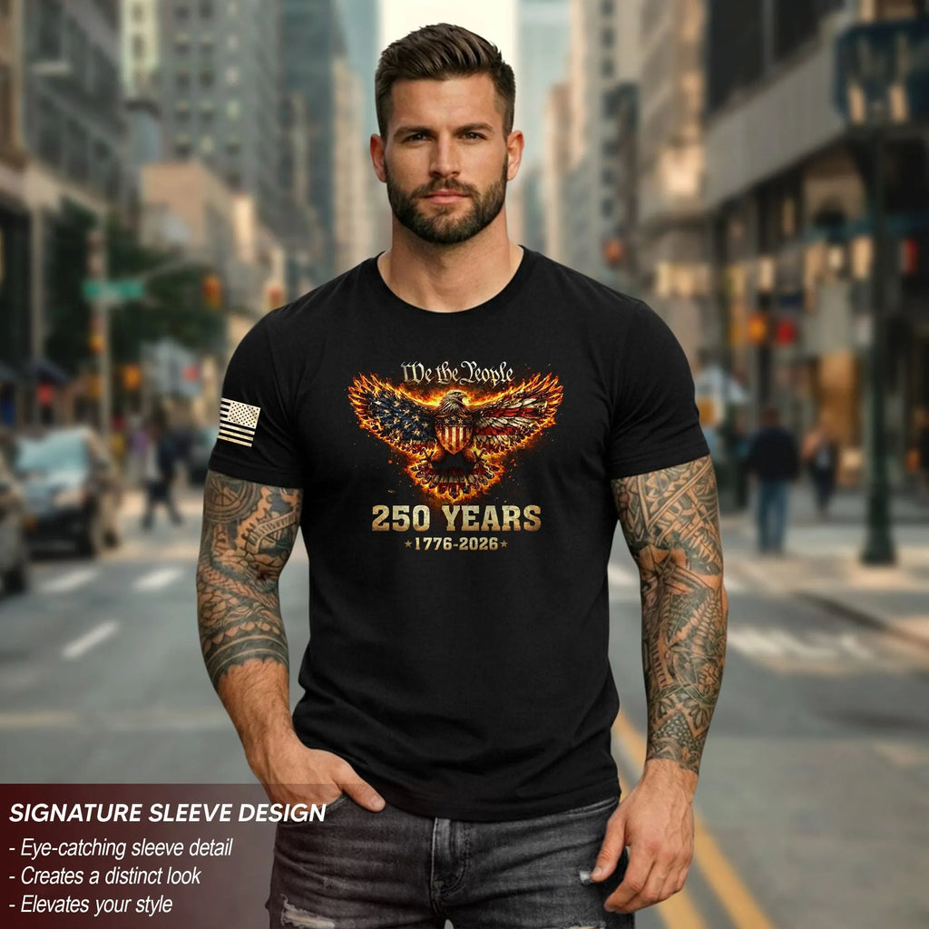 USA 250th Anniversary 250 Years Shirt 1776-2026 American Eagle We The People