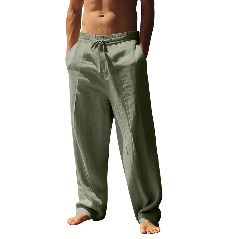 Lightweight Linen Wide-Leg Pants
