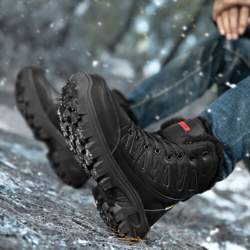 Men Military Combat Boots Waterproof Non-Slip Hiking Boots Anti-Puncture Work Boots