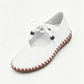 Vintage British Round Toe Women's PU Leather Shoes