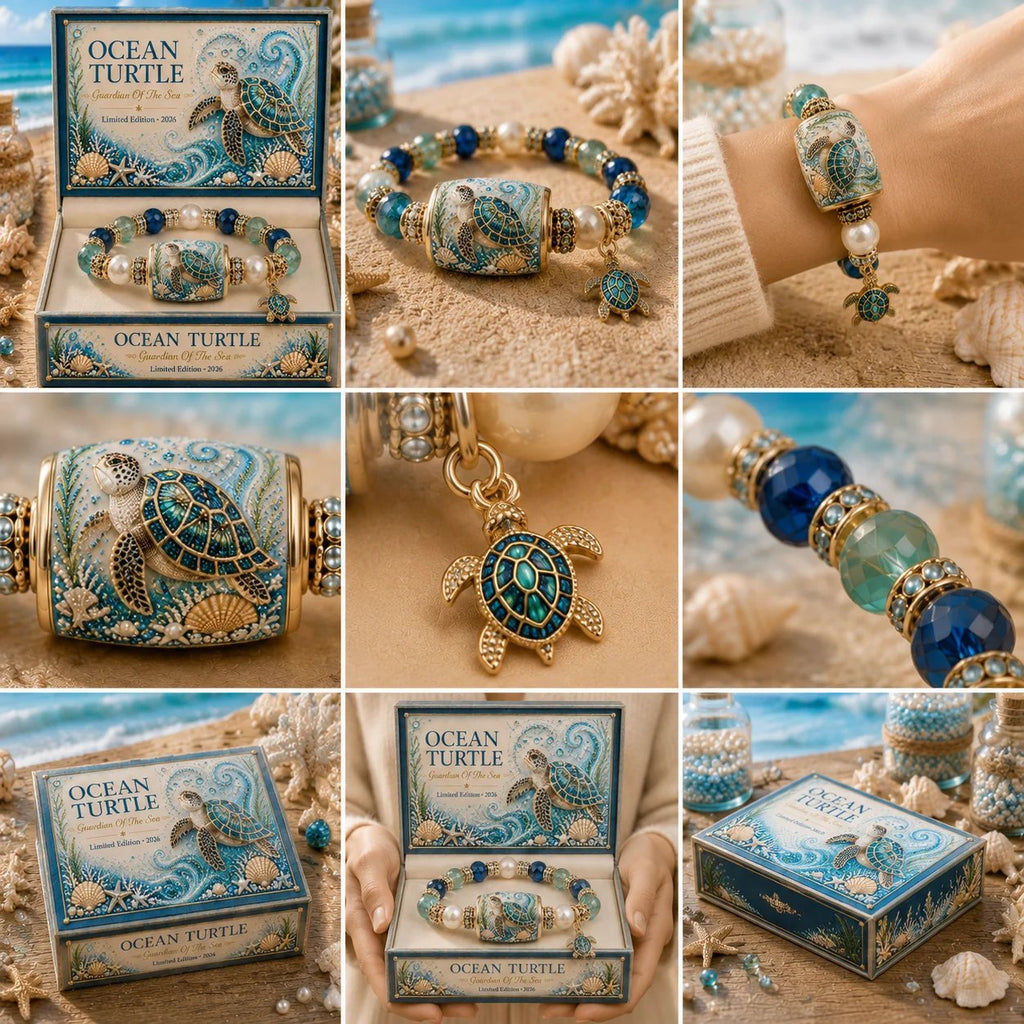 🔥Last Day 50% OFF - 🌊 Ocean Guardian Bracelet Collection | 7 Marine Creature Designs, Gemstone-Style Beads & Matching Sea Charms 🐚✨