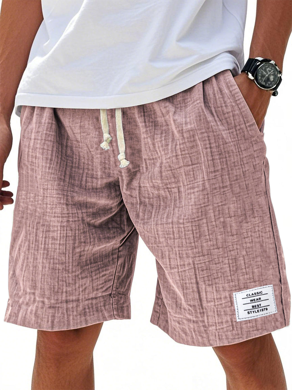 Men Can't Get Enough of These Buttery-Soft Embroidered Linen Shorts