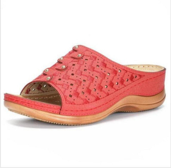 Lightweight Open-Toe Wedge Sandals