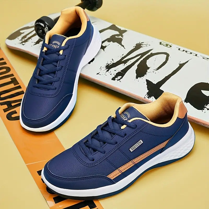 MEN'S EXTENDED WIDTH FOOT AND HEEL COMFORTABLE BREATHABLE SNEAKERS