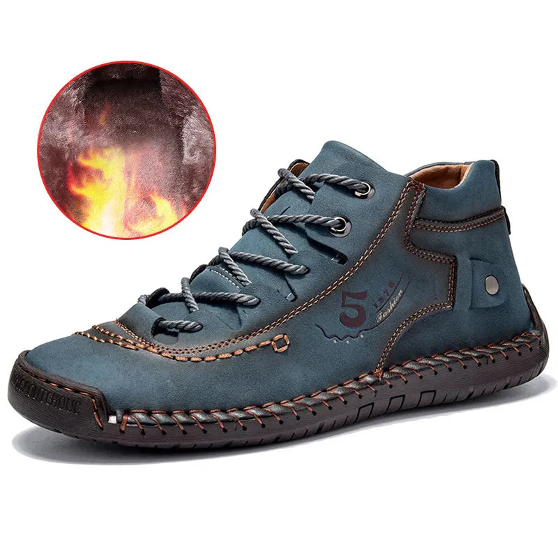 Men's Two Wear Retro Outdoor Casual High-top Boots Casual Sneakers