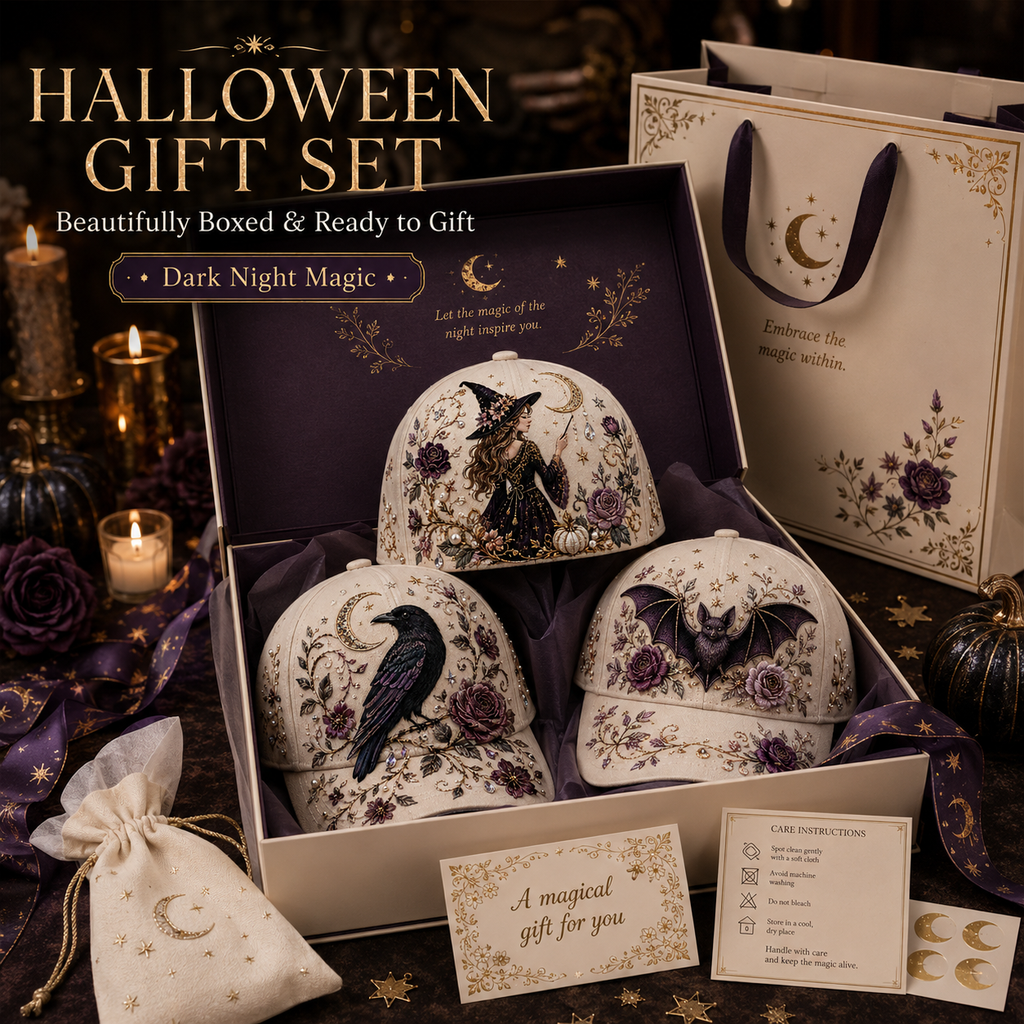 🔥 Last Day 49% OFF – BUY 3 GET 1 FREE🧙‍♀️✨ 3D Halloween Embroidery Cap