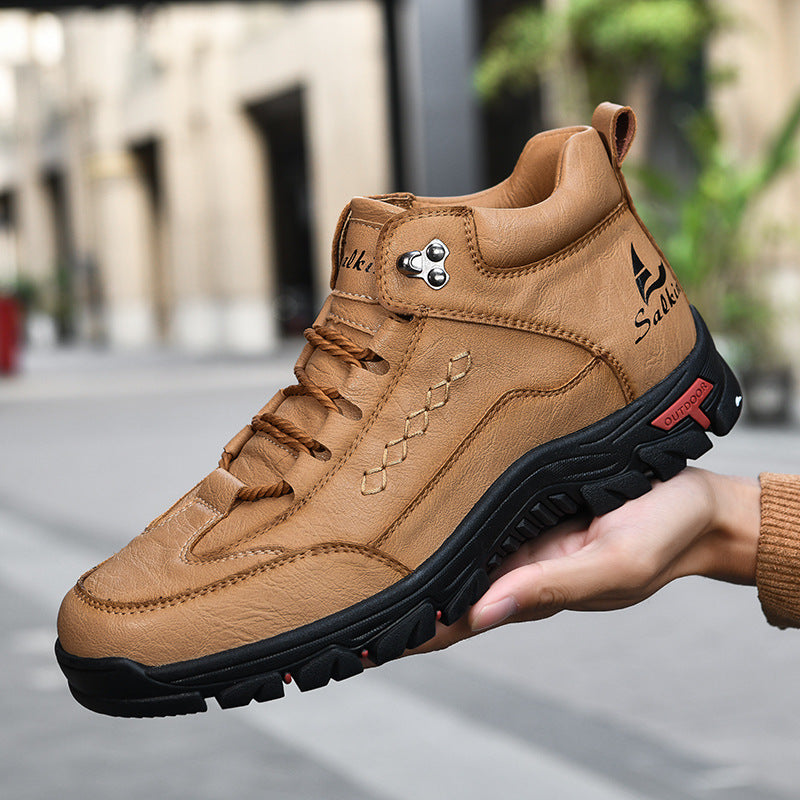 Men's Comfortable Wear-resistant Orthopedic Hand-sewn Leather Shoes