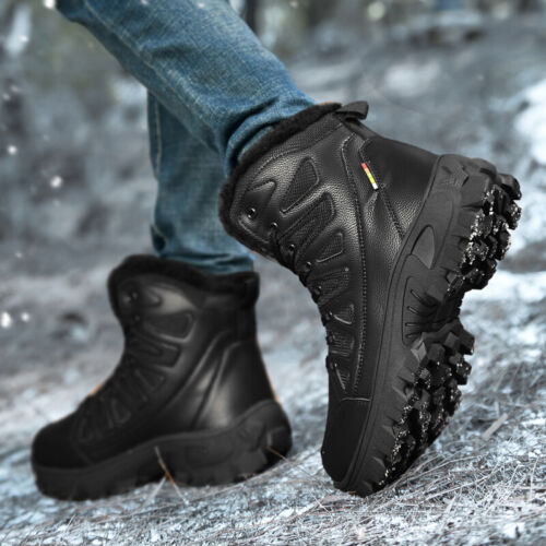 Men Military Combat Boots Waterproof Non-Slip Hiking Boots Anti-Puncture Work Boots