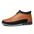 Genuine leather tendon sole non-slip wear-resistant fashionable mid-tube men's boots