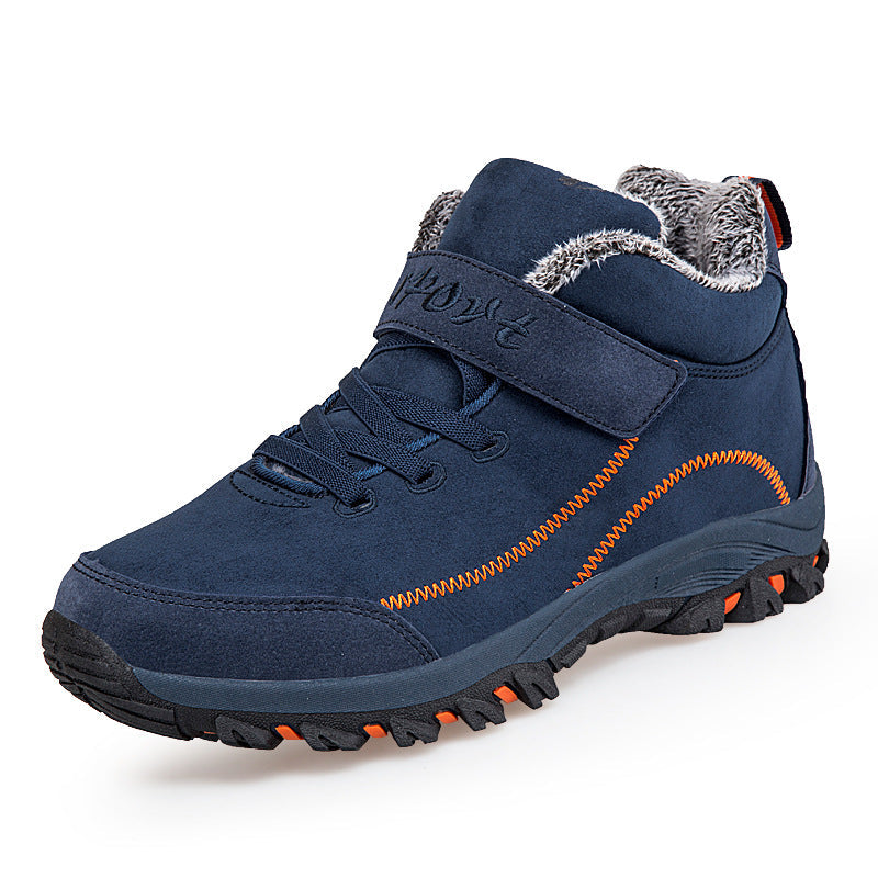 MEN'S COMFORTABLE LINED FLEECE ARCH SUPPORT SNEAKERS