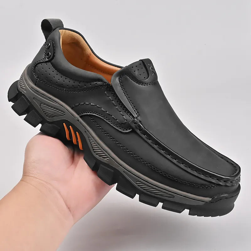 Men's Comfortable Casual Genuine Leather Slip On Loafers