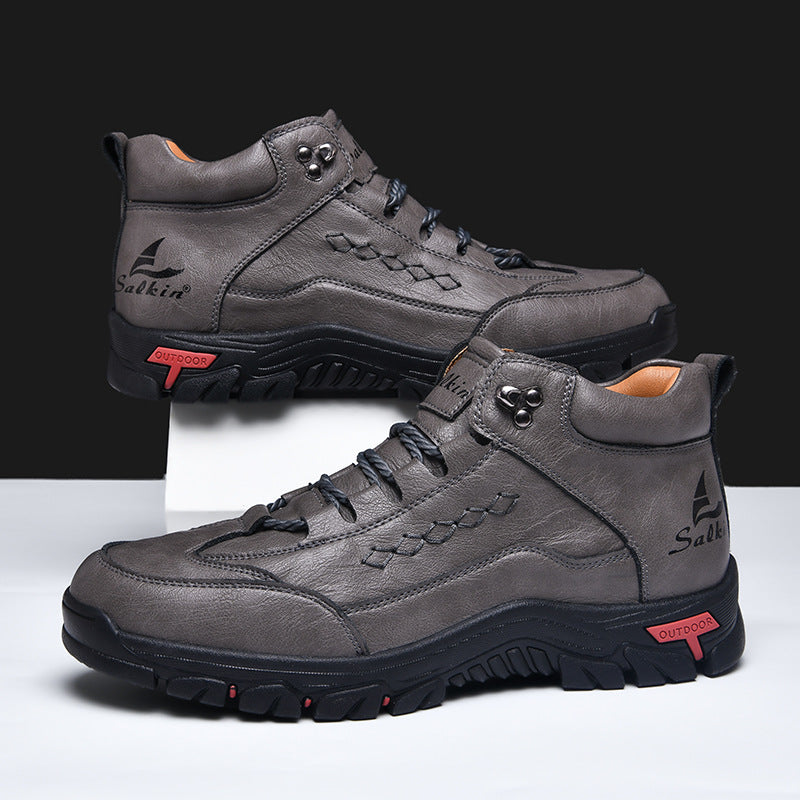 Men's Comfortable Wear-resistant Orthopedic Hand-sewn Leather Shoes